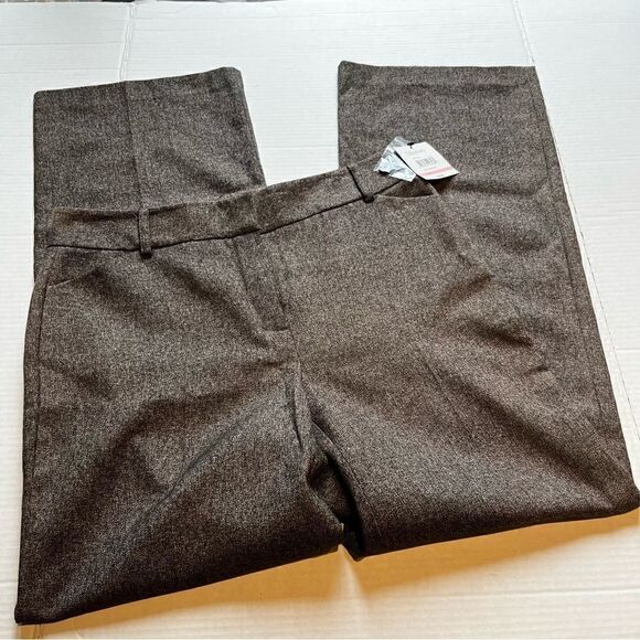 Relativity Trousers NWT Size 10 Brown Mink zip and button closure 4 pockets - Picture 1 of 9